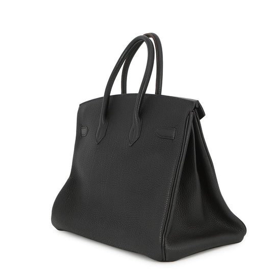 HERMES Birkin Black Togo Leather Size 35