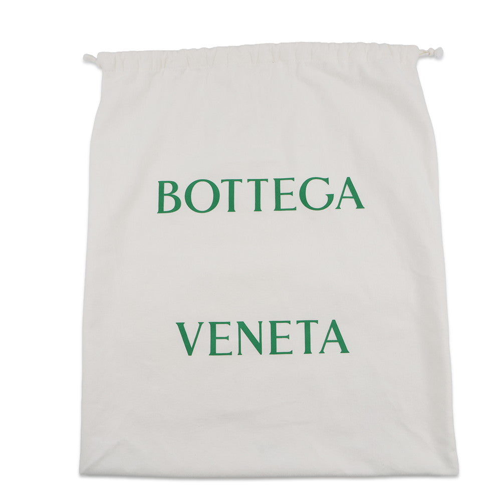 Bottega Veneta Maxi INTRECCIATO Brique Cassette Handbag IndigoBlack/White Tweed Leather