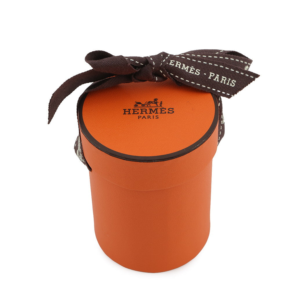 HERMES Twilly Crouthe Cavalier En Formes Blanc/Gris/Brown Silk100%