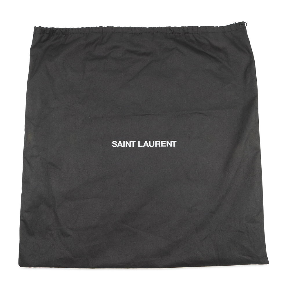 SAINT LAURENT PARIS Rive Gauche Tote Bag Black632539 Canvas Leather Size Small