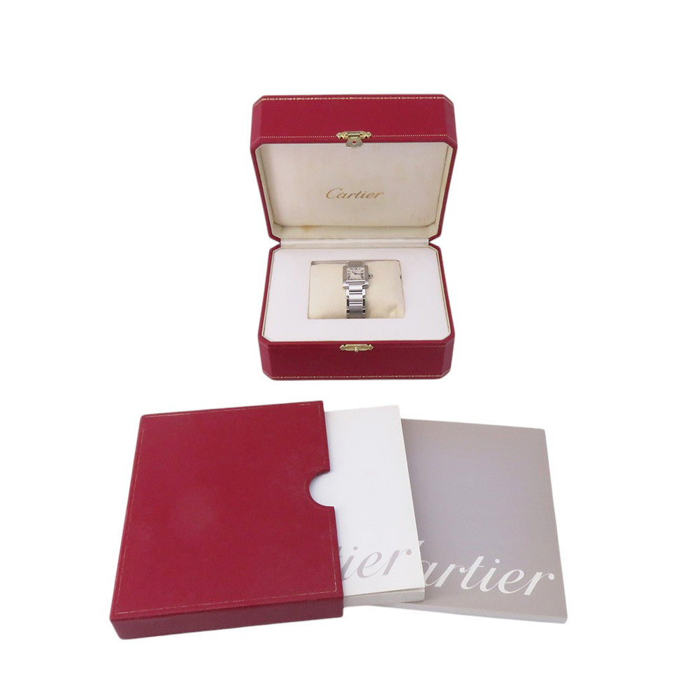 CARTIER Tank francaise SM H25mm×W20mm Stainless Steel Silver DialW51008Q3