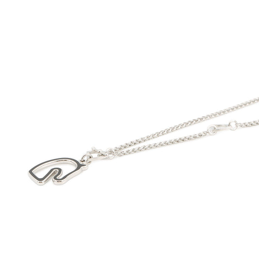 HERMES Tonnerre Necklace Size Small Black Metal