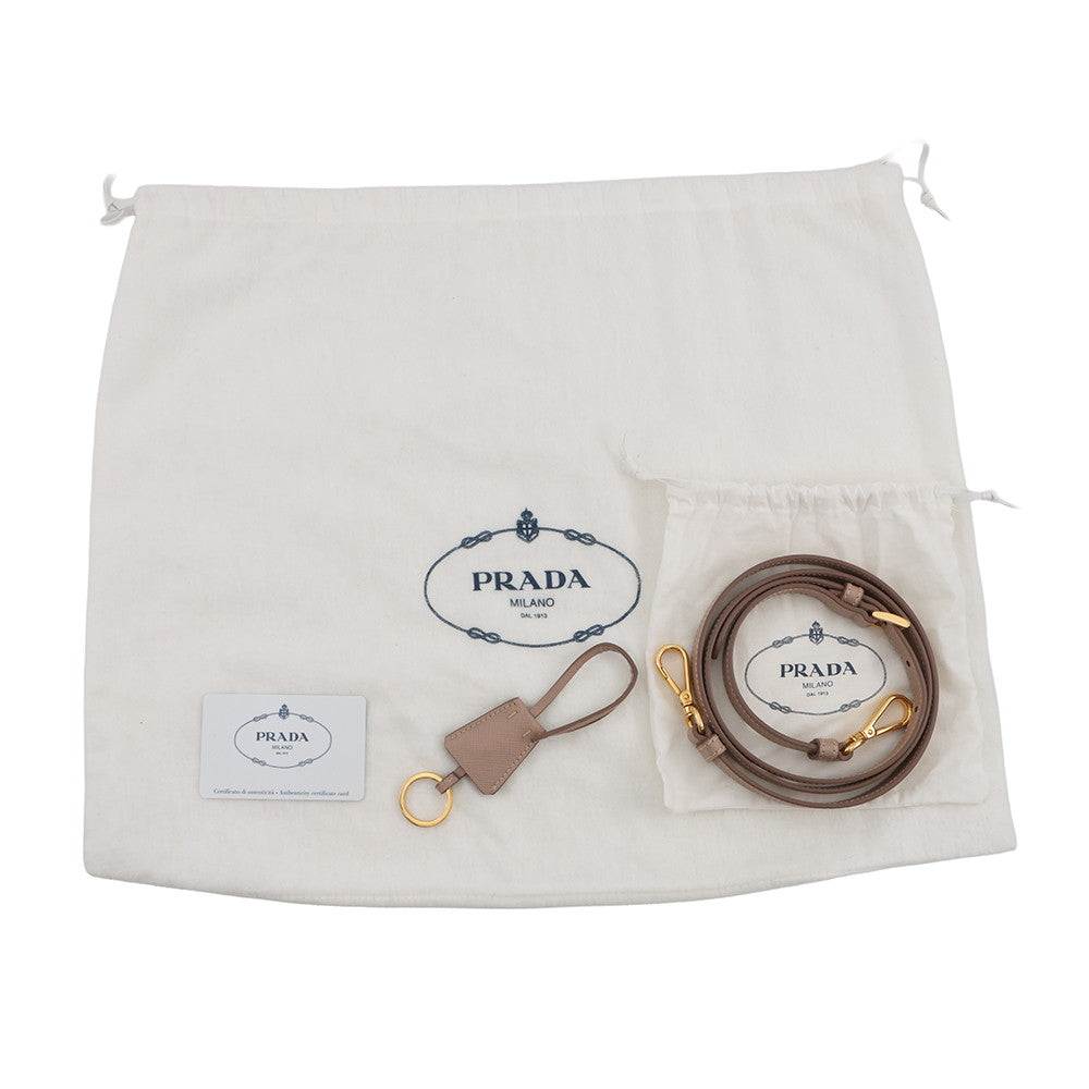 PRADA Saffiano Leather Galleria Beige1BA863 Leather
