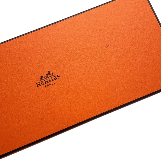 HERMES Gavroche Ex-Libris White/Black/Khaki Cashmere70% Silk30%
