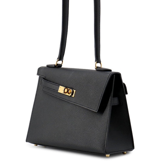 HERMES Kelly Disorder Black Epsom Size 20