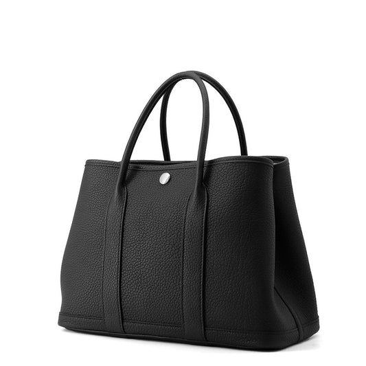 HERMES Garden Party Black Negonda Leather Size TPM