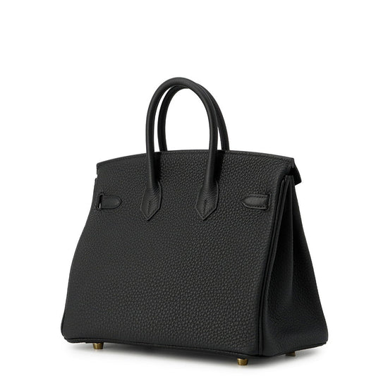 HERMES Birkin Black Togo Leather Size 25