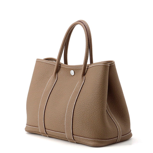 HERMES Garden Party Etoupe Negonda Leather Size TPM