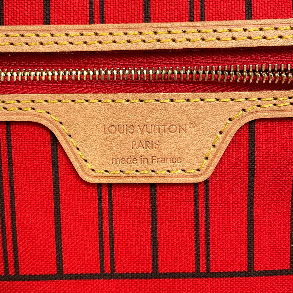 LOUIS VUITTON Neverfull・Inside Out Sari RedM12708 Monogram Size MM