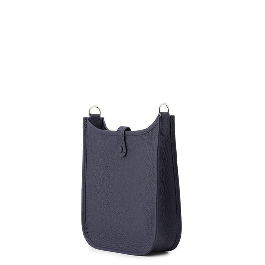 HERMES Evelyne Long Blue Nuit Taurillon Clemence Size TPM