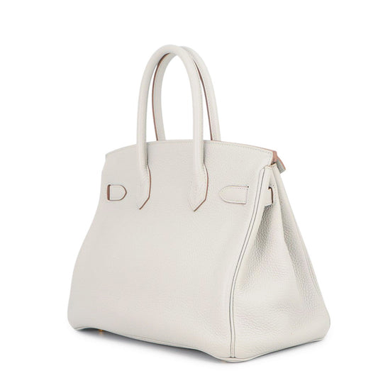 HERMES Birkin Pearl Grey Togo Leather Size 30