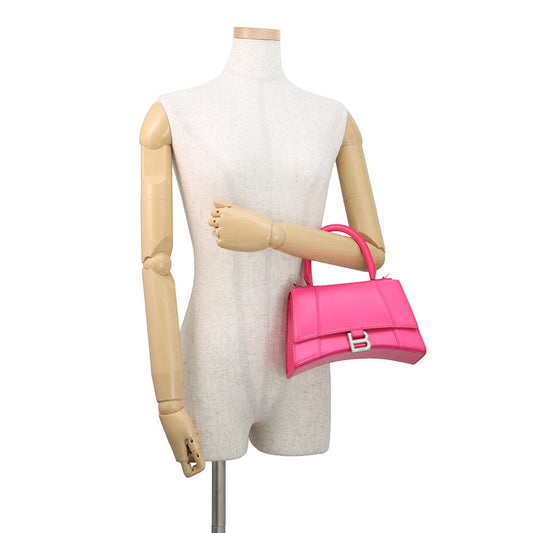 BALENCIAGA Hourglass Small 2WAY Bag Pink593546 Leather