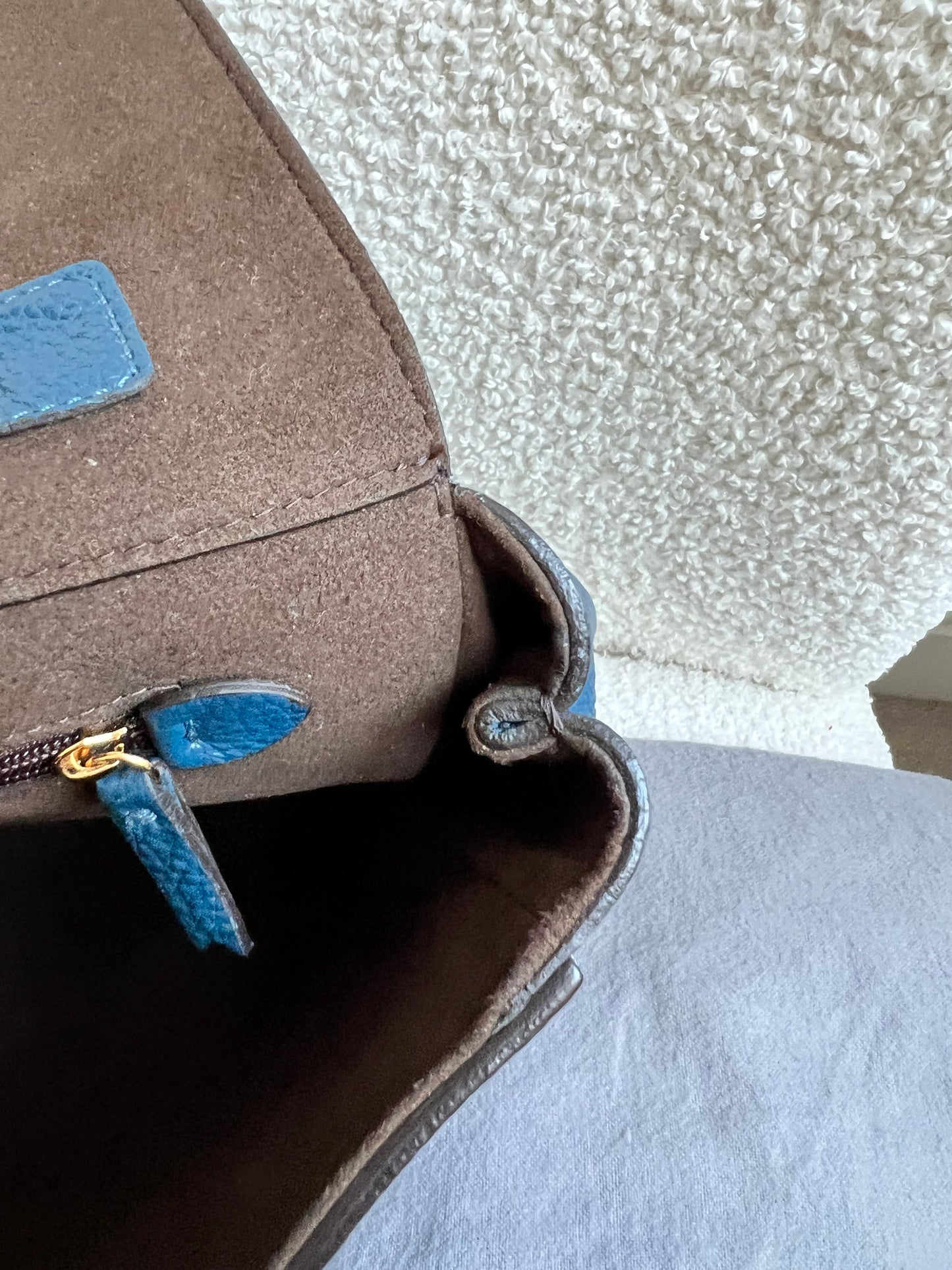 Mulberry Deep Sea Blue Medium Lily with Gold Hardware (RRP £1050)