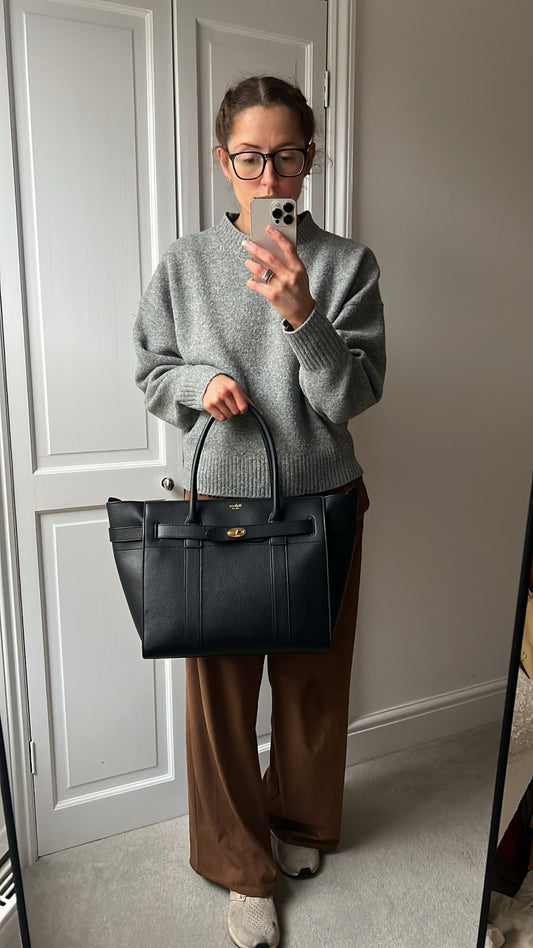 Mulberry Black Zipped Bayswater (RRP £1,350)