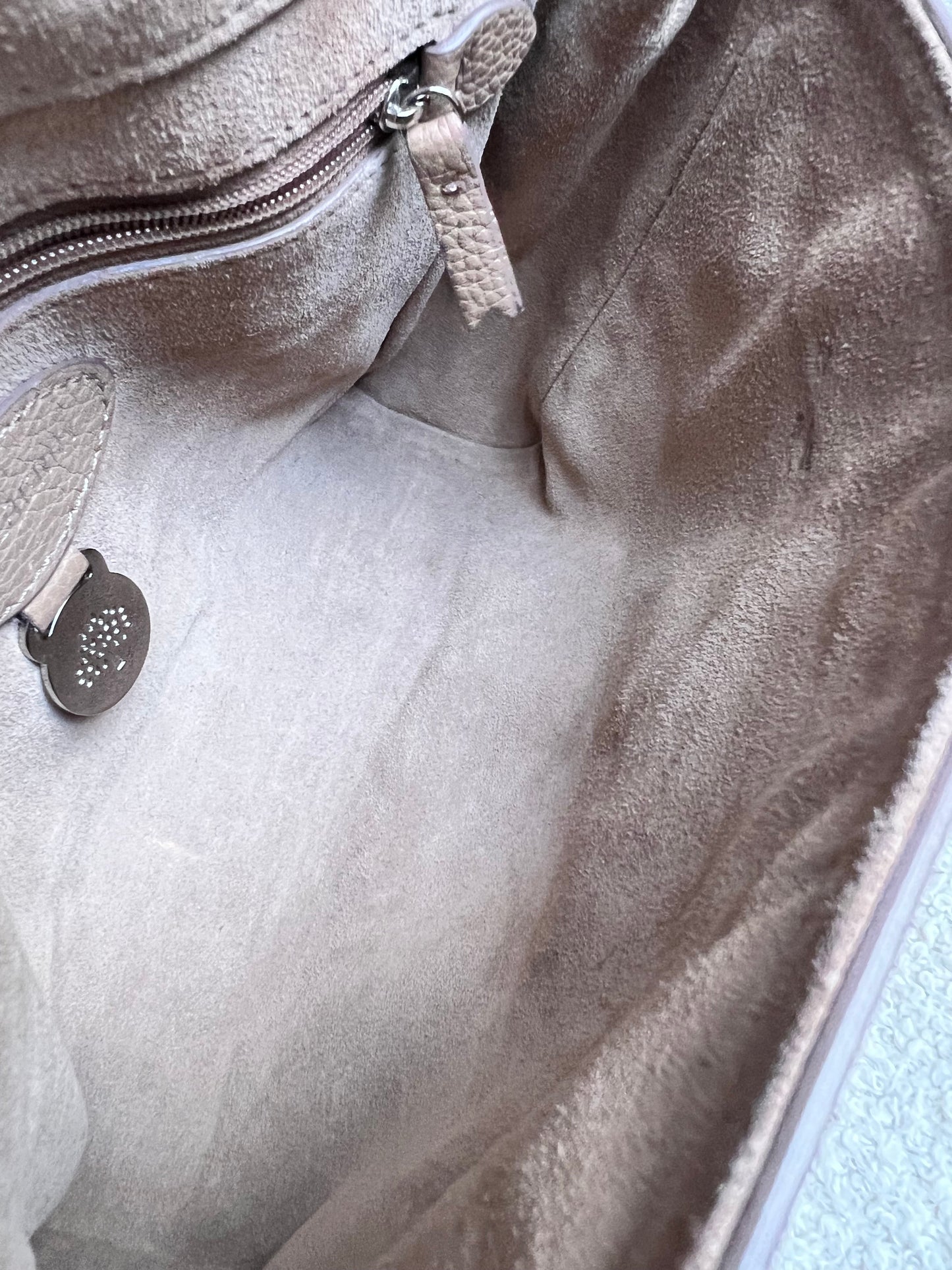 Mulberry Mushroom Grey Regular Lily with Silver Hardware (RRP £995)