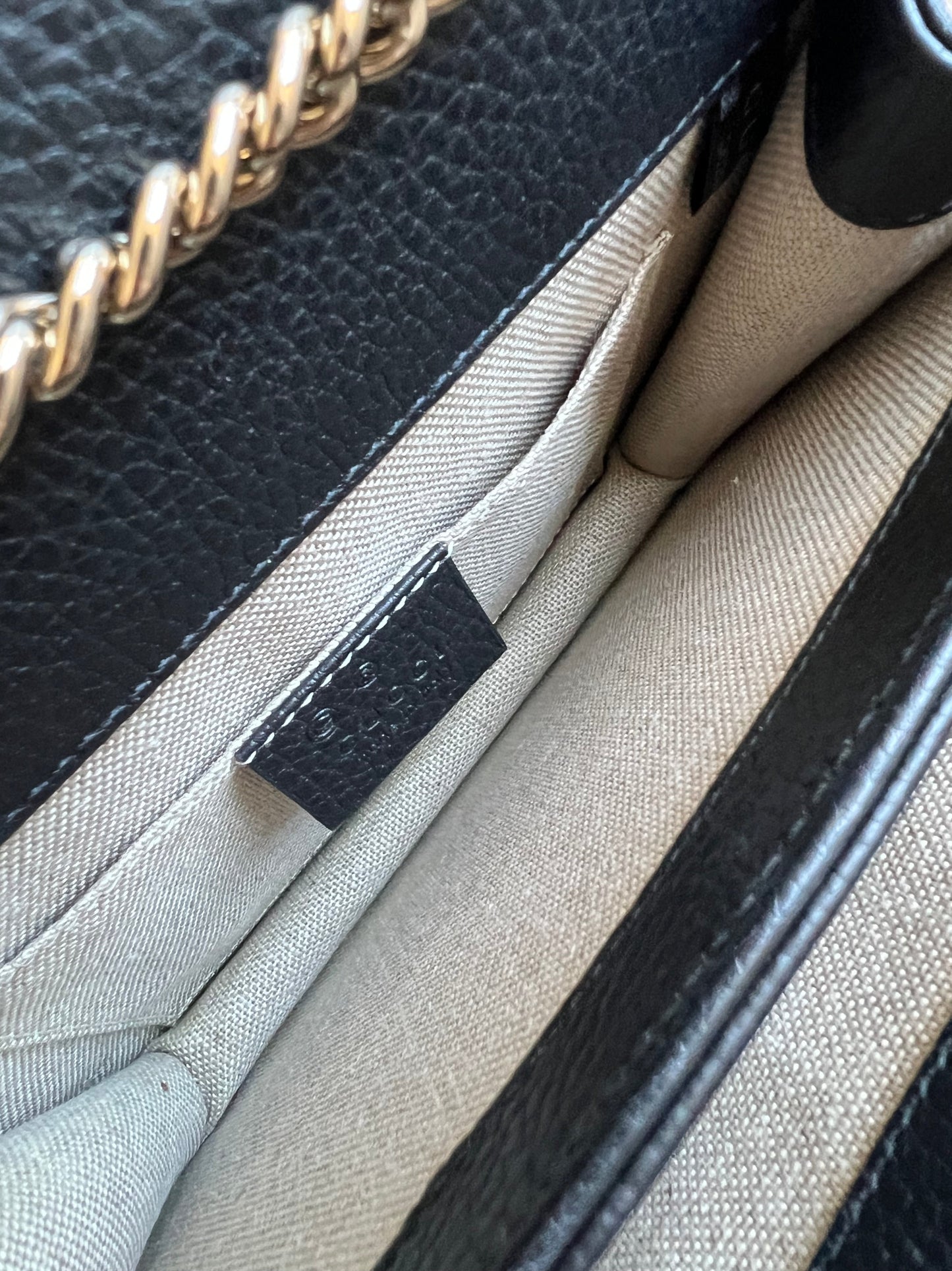 Gucci Interlocking GG Black Small Shoulder Bag