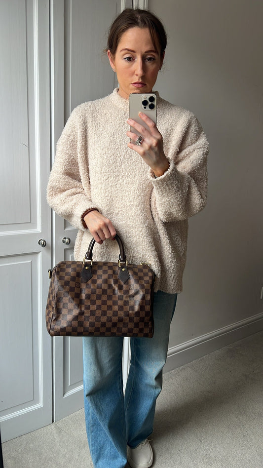 Louis Vuitton Speedy Bandouliere 30 Damier Ebene (RRP £1490)