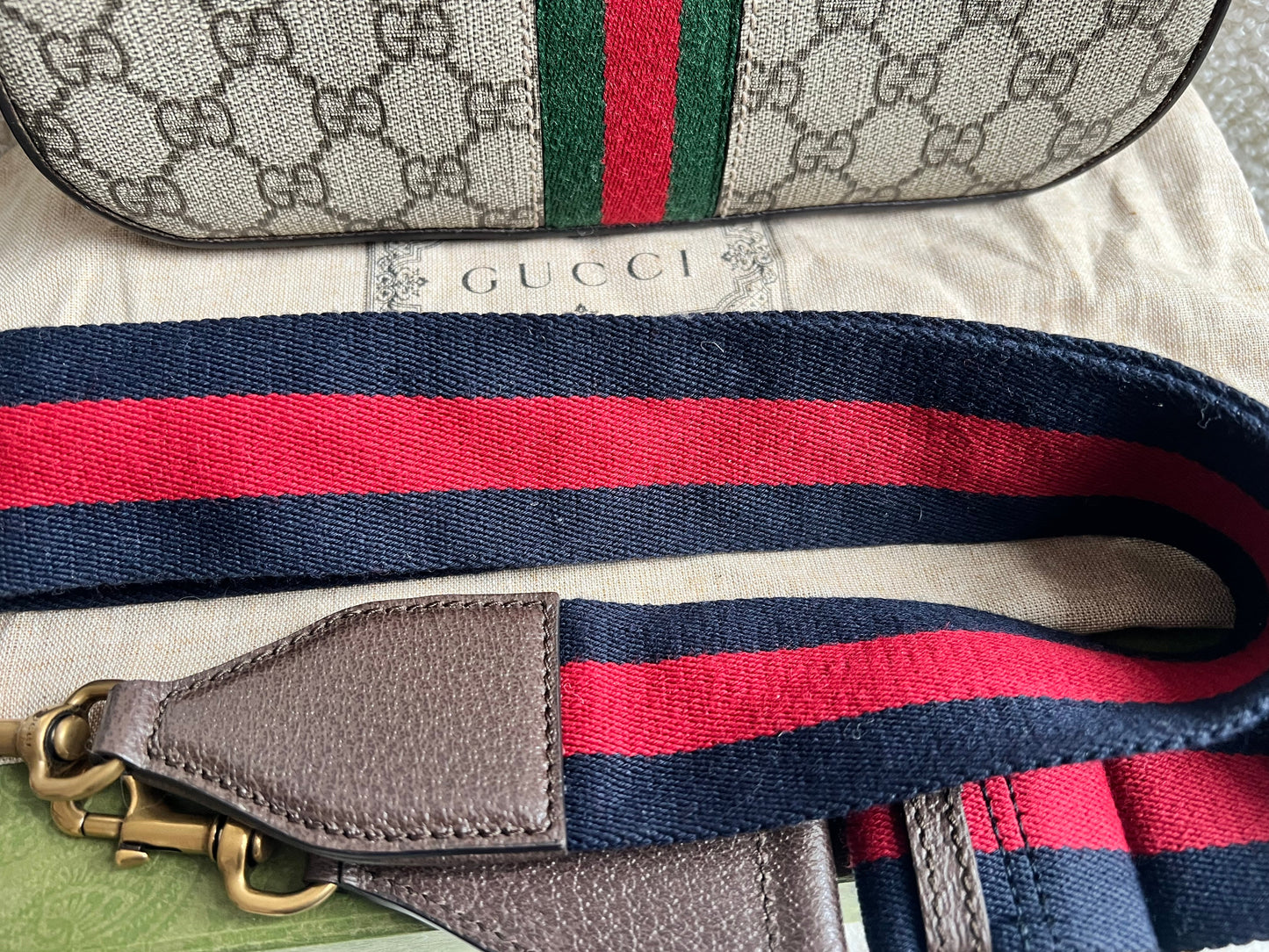 Gucci Ophidia Supreme Small Crossbody Bag (RRP £1220)
