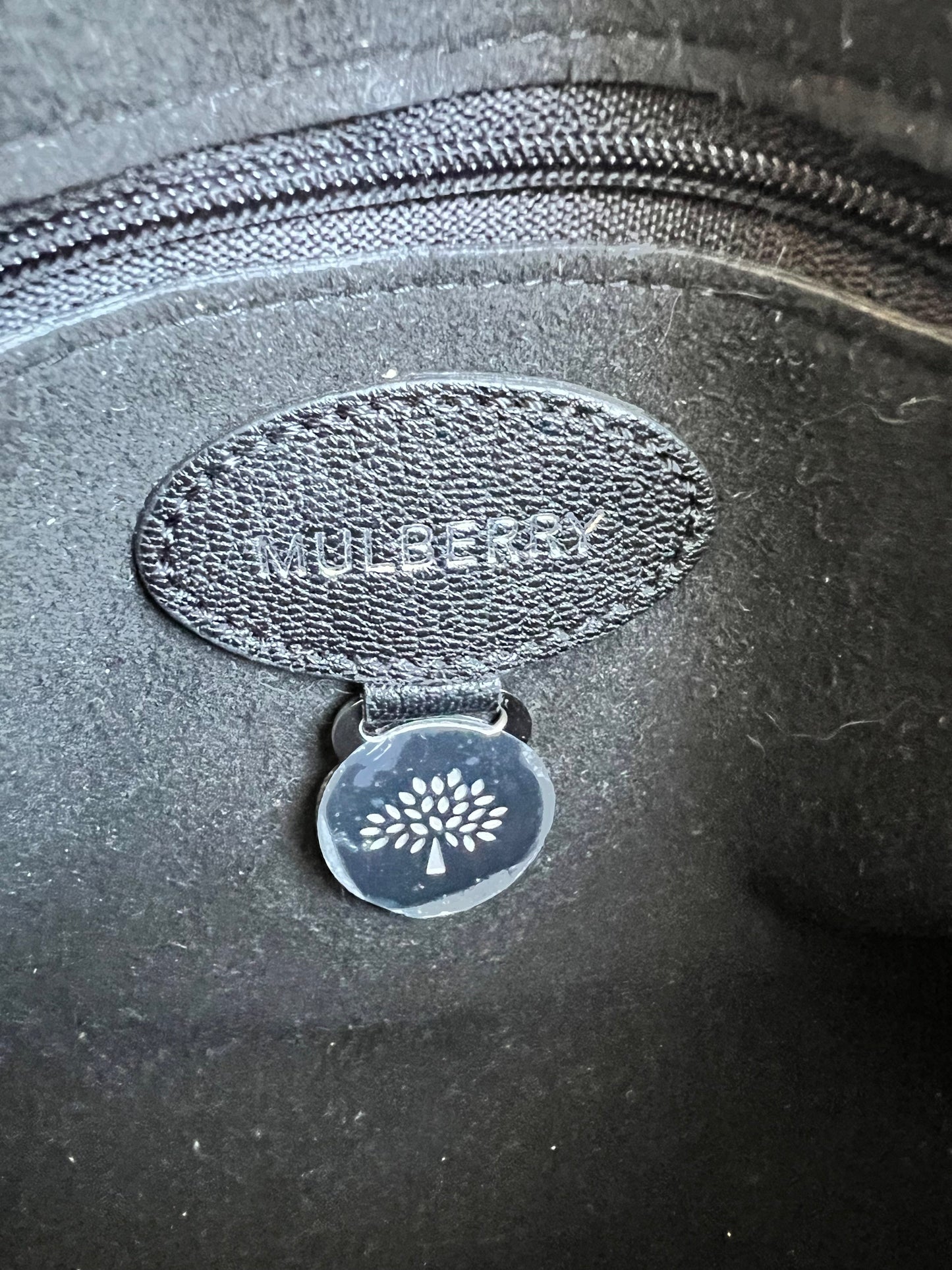 Mulberry Black Regular Lily with Silver Hardware (RRP £995)