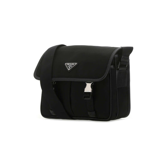 Re-Nylon and Saffiano leather shoulder bag