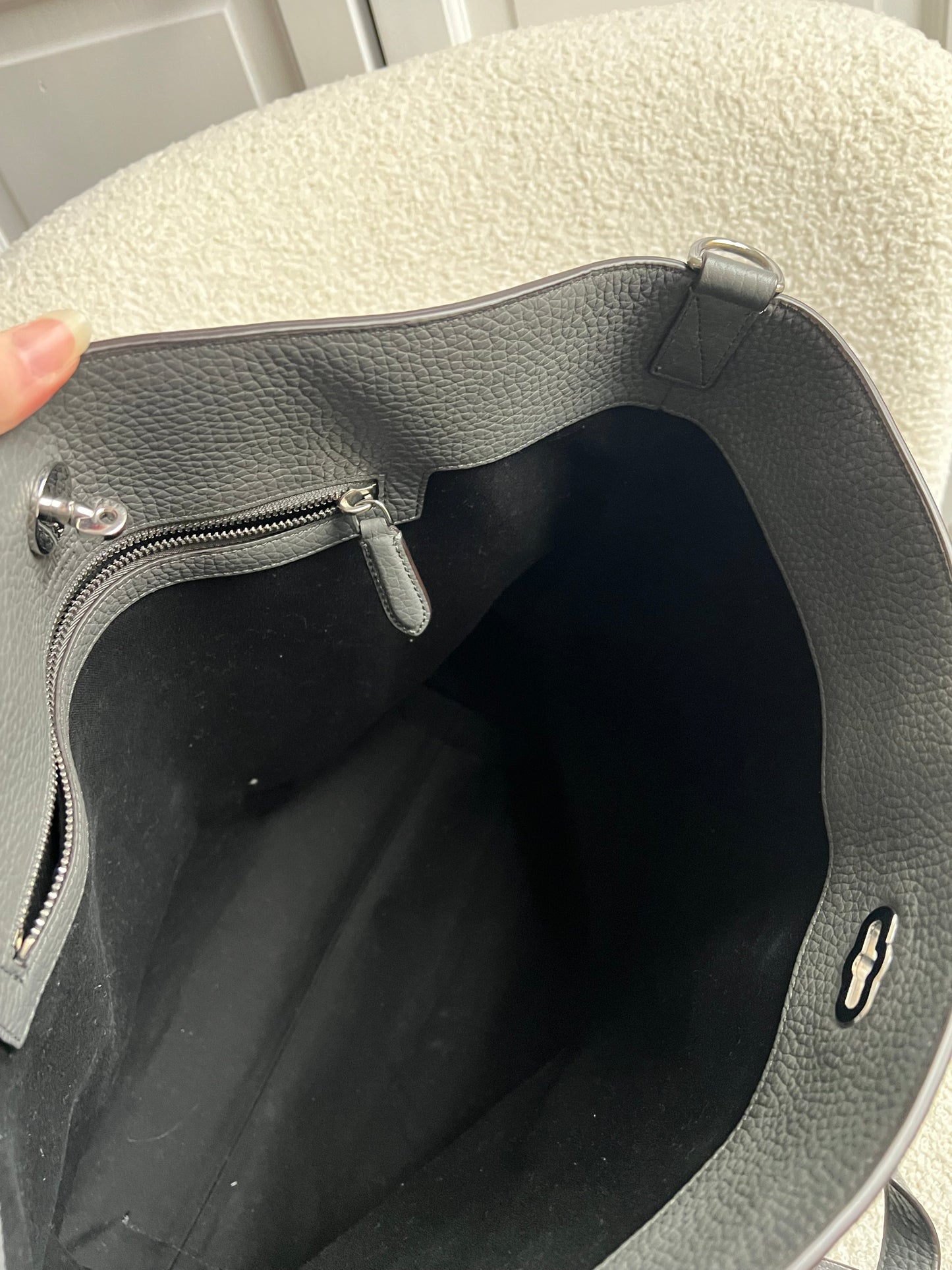 Mulberry Brynmore Tote in Charcoal Grey heavy grain