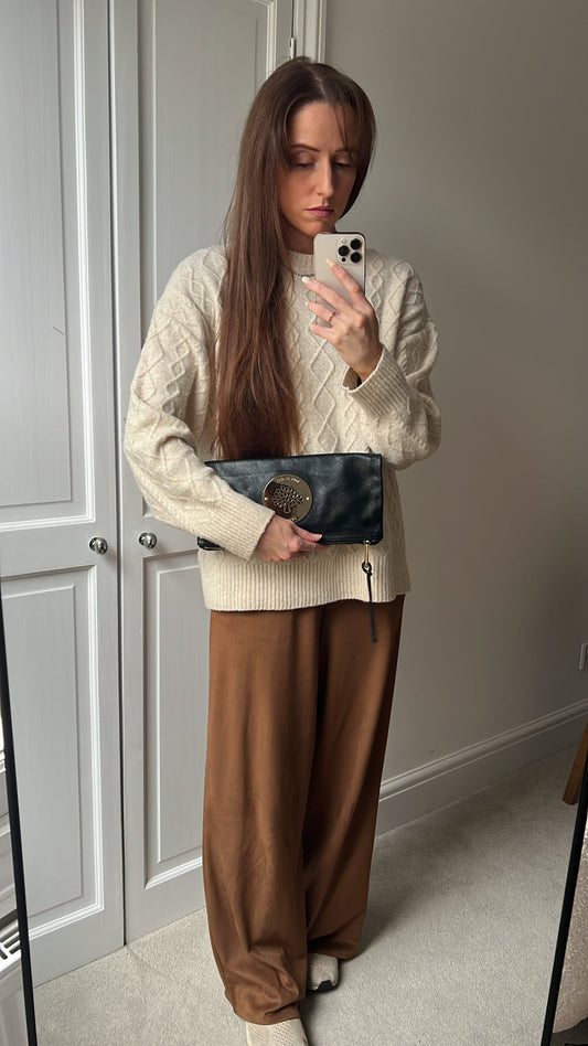 Mulberry Black Daria Clutch (RRP £550)
