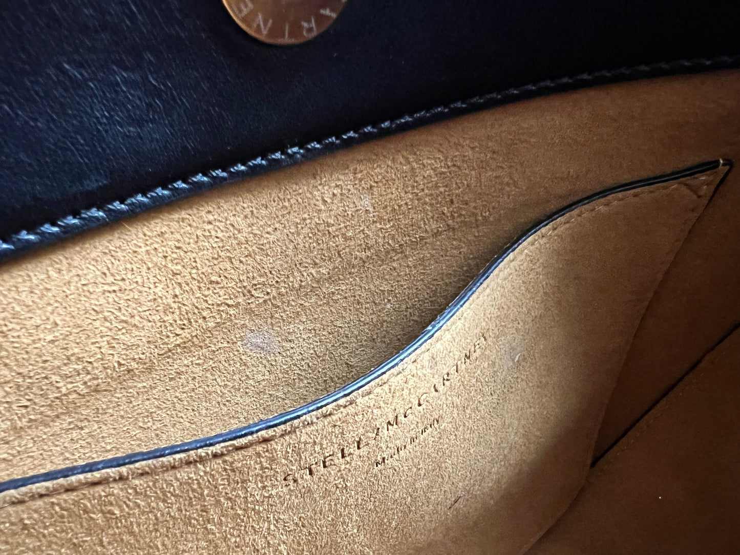 Stella McCartney Frayme Black Faux Leather Bag (RRP £1490)