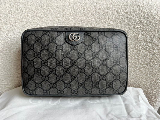 Gucci Grey / Black Supreme Toiletries Bag (RRP £575)
