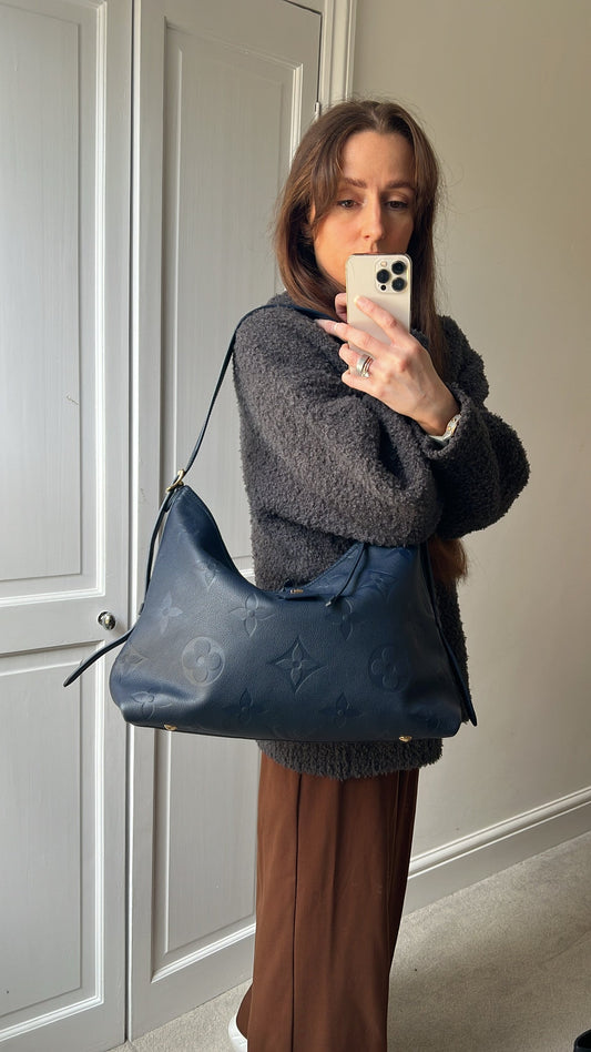 Louis Vuitton Carryall MM Navy Empreinte (RRP £2470)