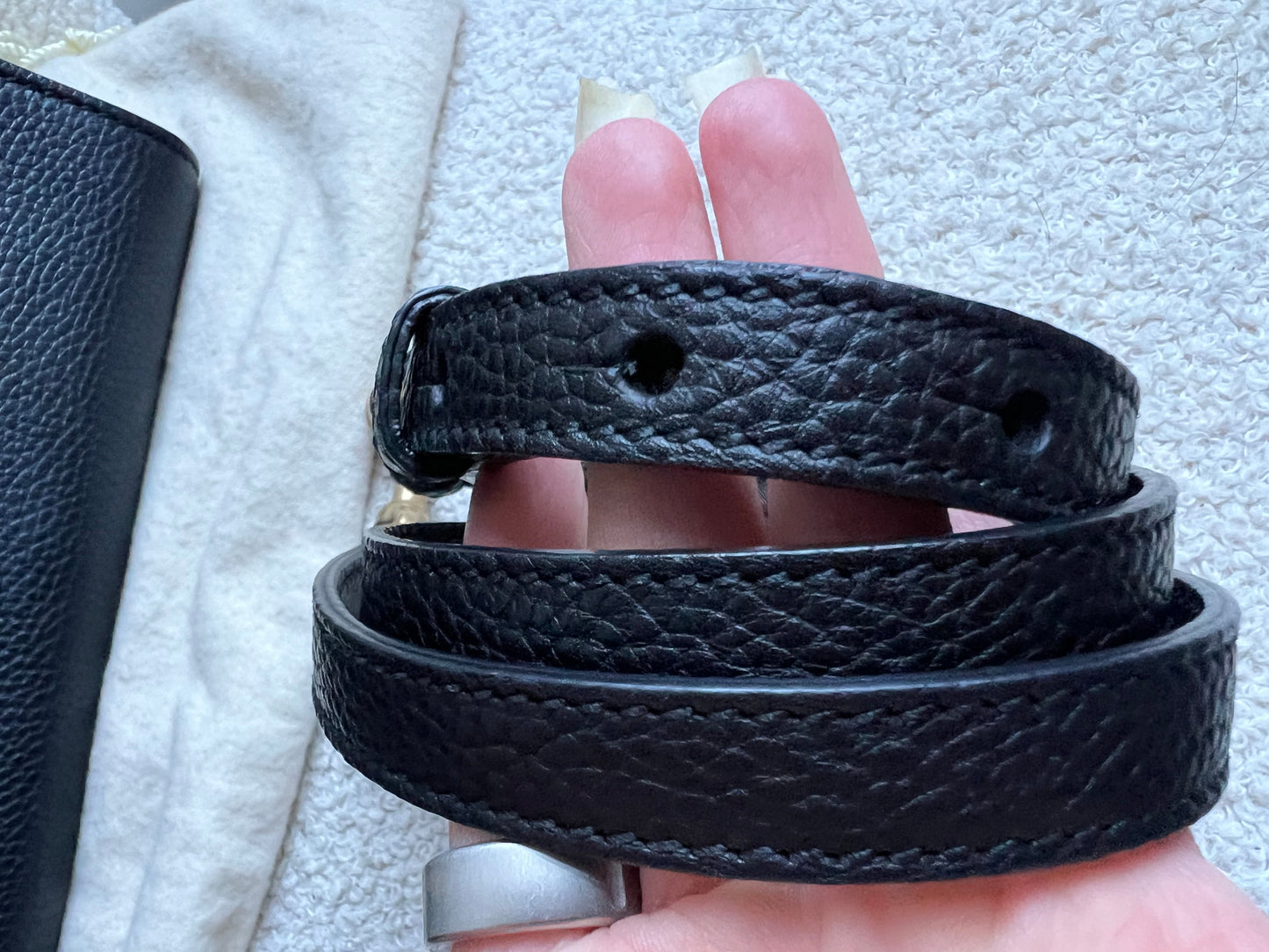 Gucci GG Black Medium Marmont Top Handle Bag
