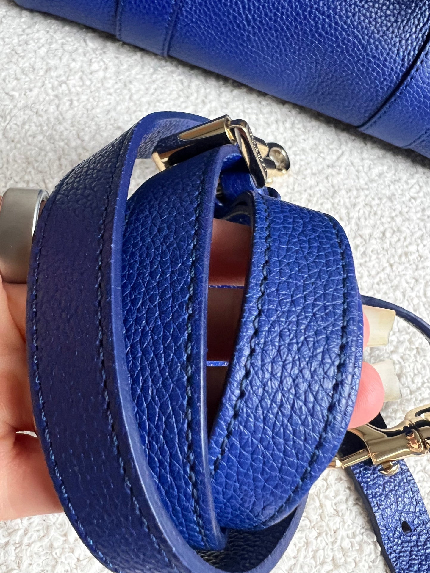Mulberry Neon Blue Bayswater Satchel (RRP £995)