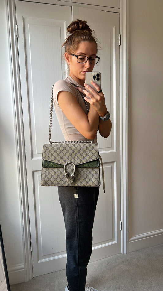 Gucci Dionysus GG Supreme Medium Shoulder Bag (RRP £2,450)