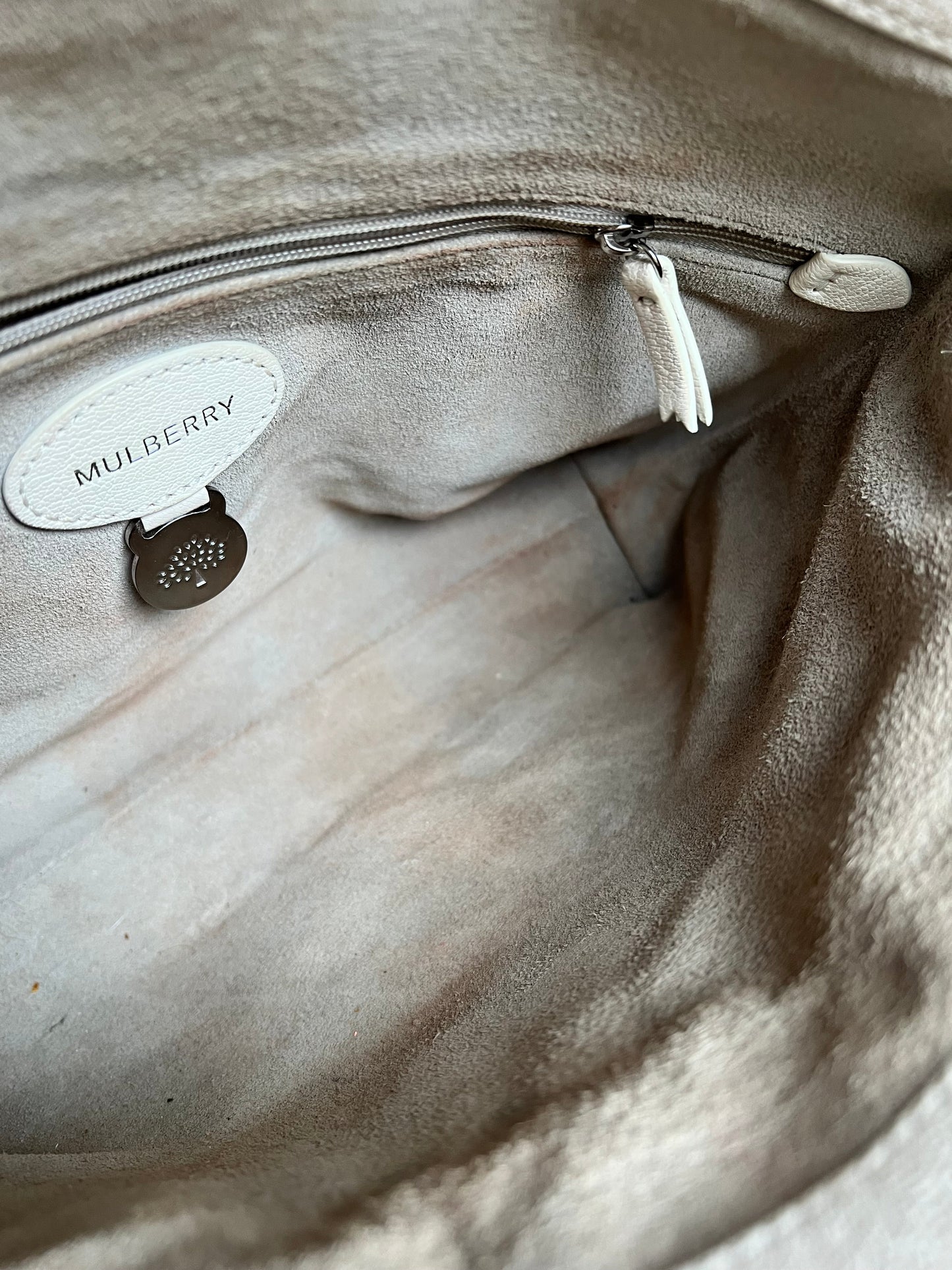 Mulberry Cream Clemmie Clutch (RRP £695)