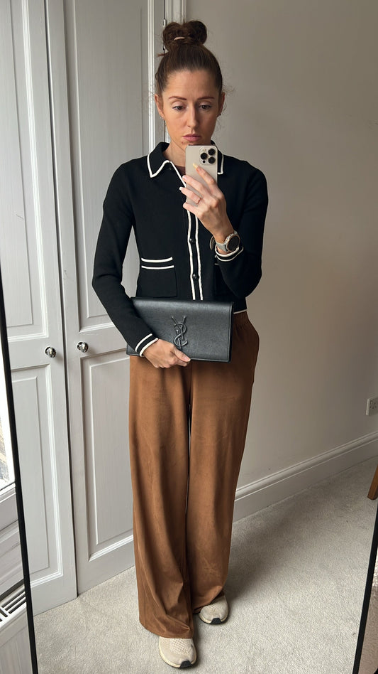 Yves Saint Laurent (YSL) Black Belle de Jour Clutch