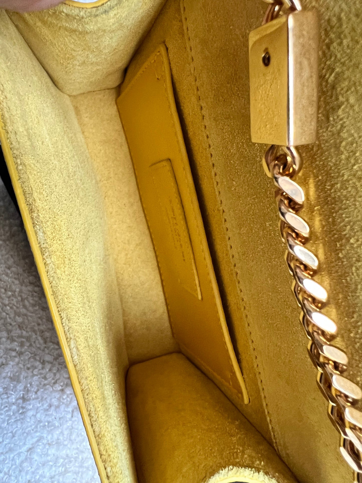 Yves Saint Laurent (YSL) Small Kate Yellow Patent with Gold Hardware (RRP £1,440)