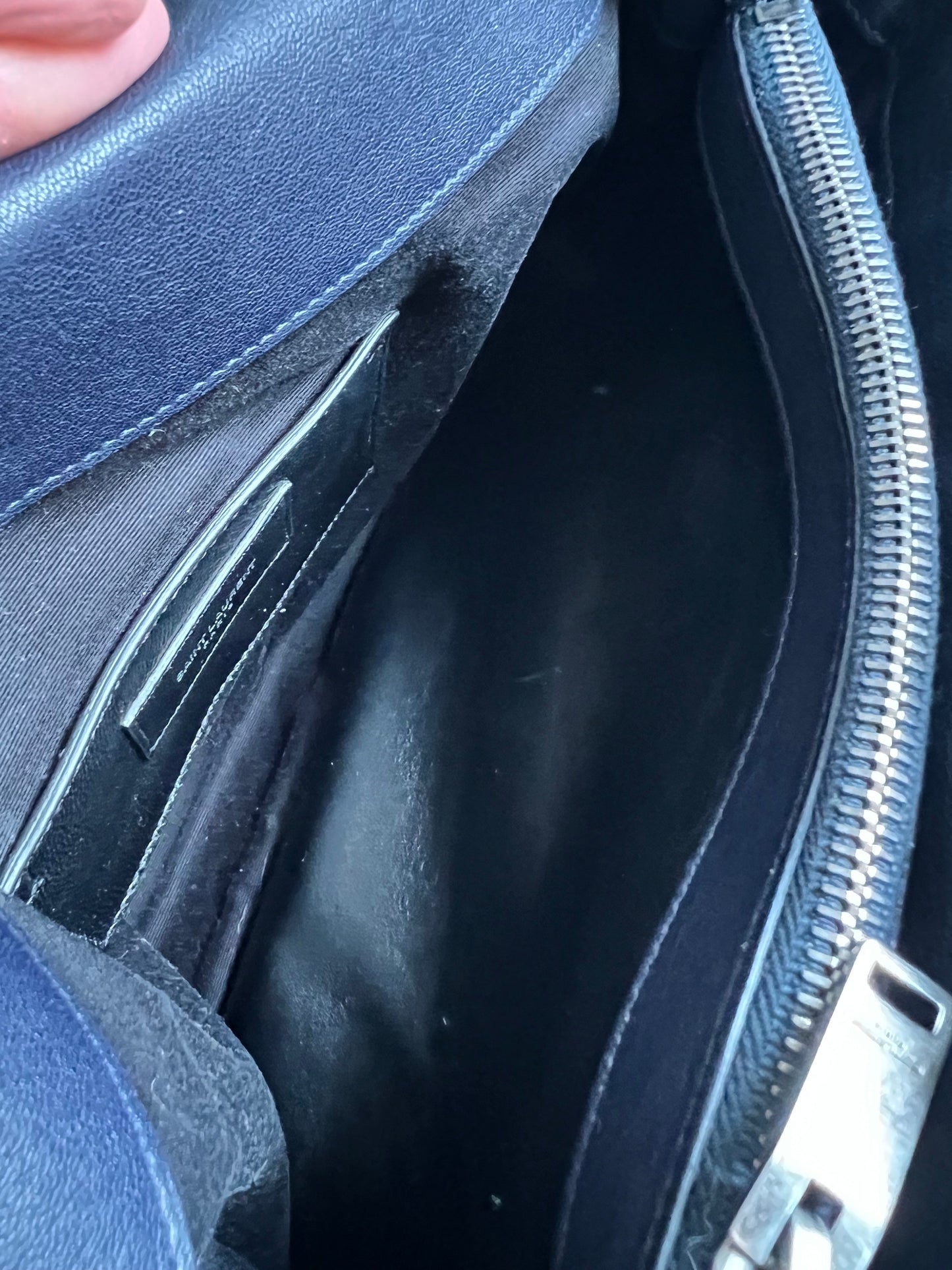 Yves Saint Laurent (YSL) Navy Large College (RRP £2,280)