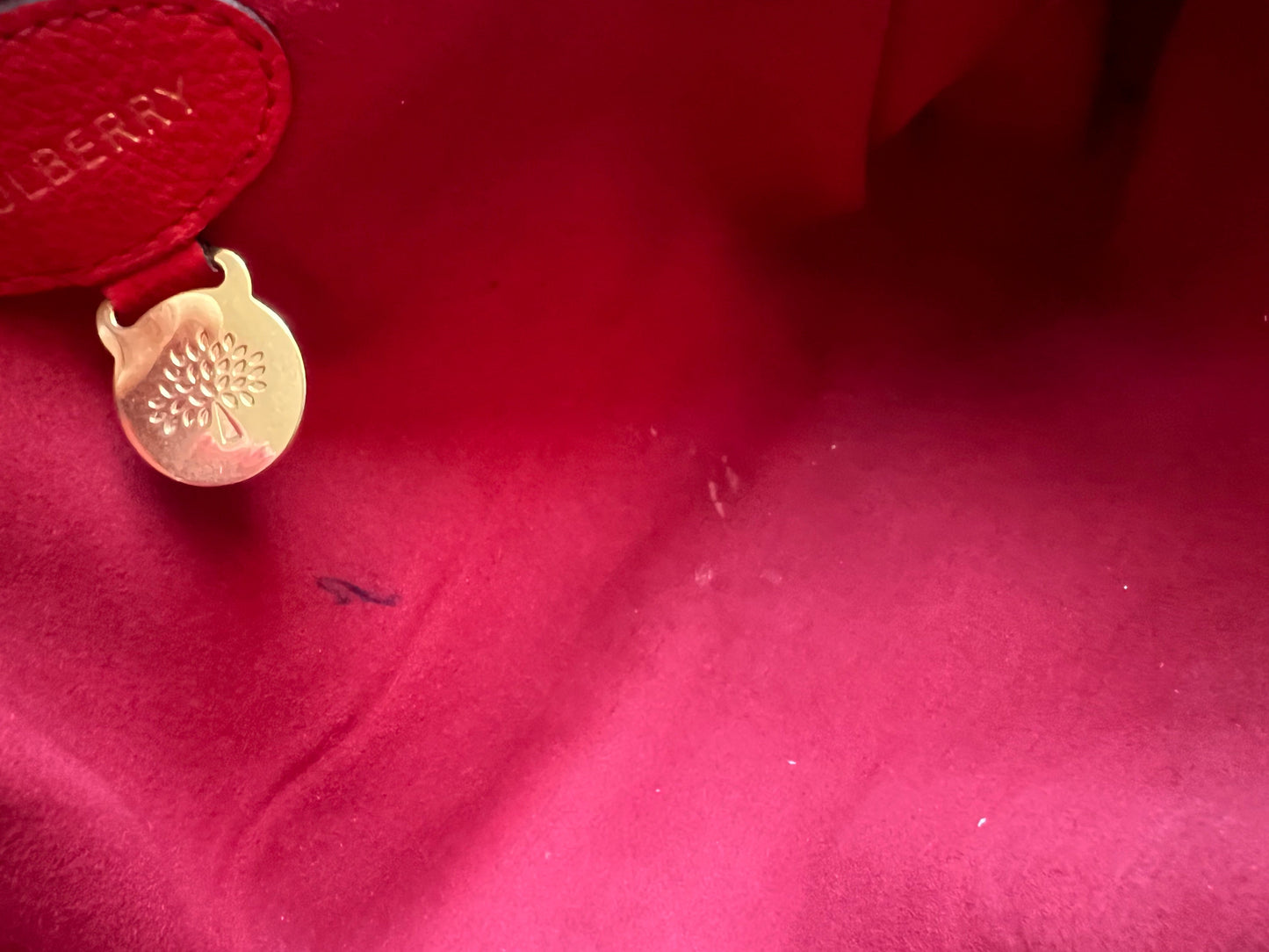 Mulberry Lipstick Red Medium Lily with Gold Hardware (RRP £1095)