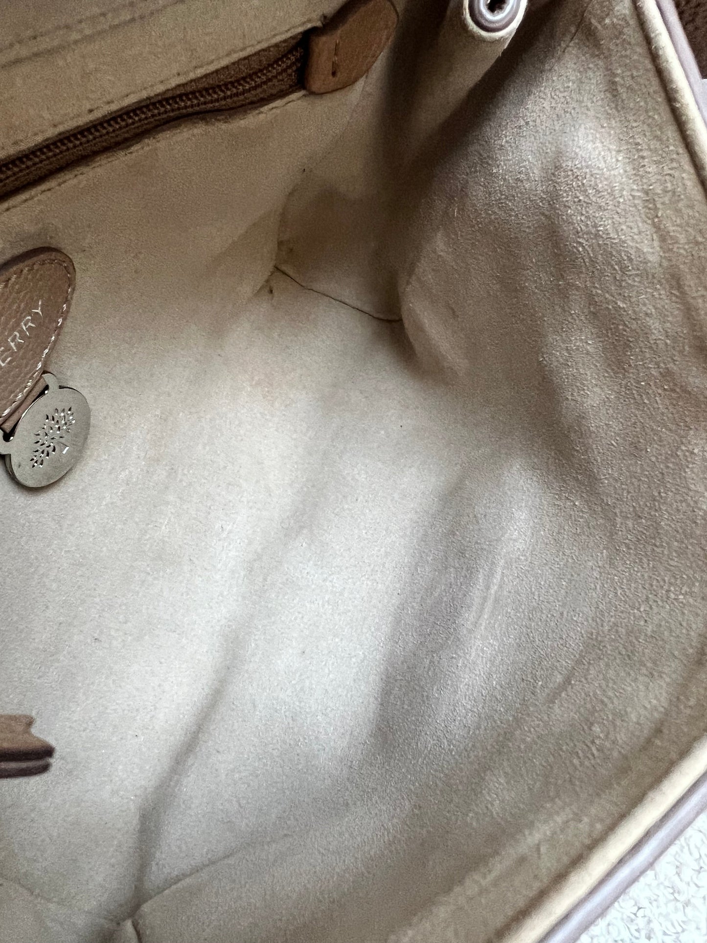 Mulberry Mushroom Grey Regular Lily with Silver Hardware (RRP £995)