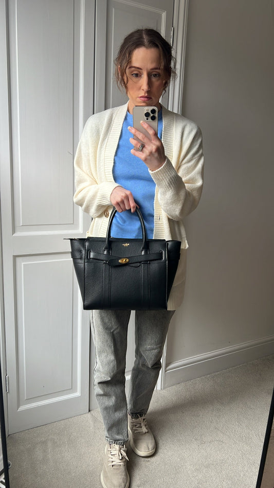 Mulberry Black Small Zipped Bayswater (RRP £1,245)