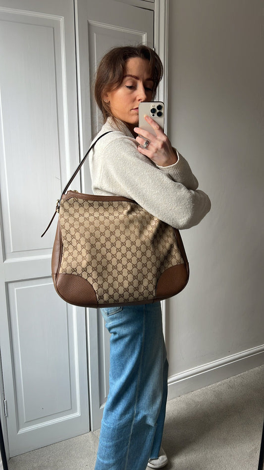 Gucci GG Bree Canvas Hobo