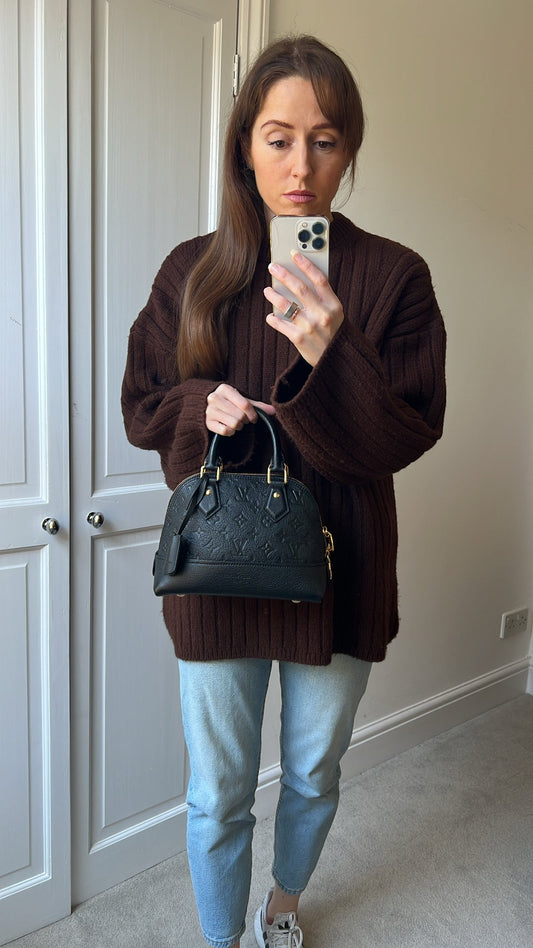 Louis Vuitton Alma Neo BB Black Empreinte (RRP £2,020)