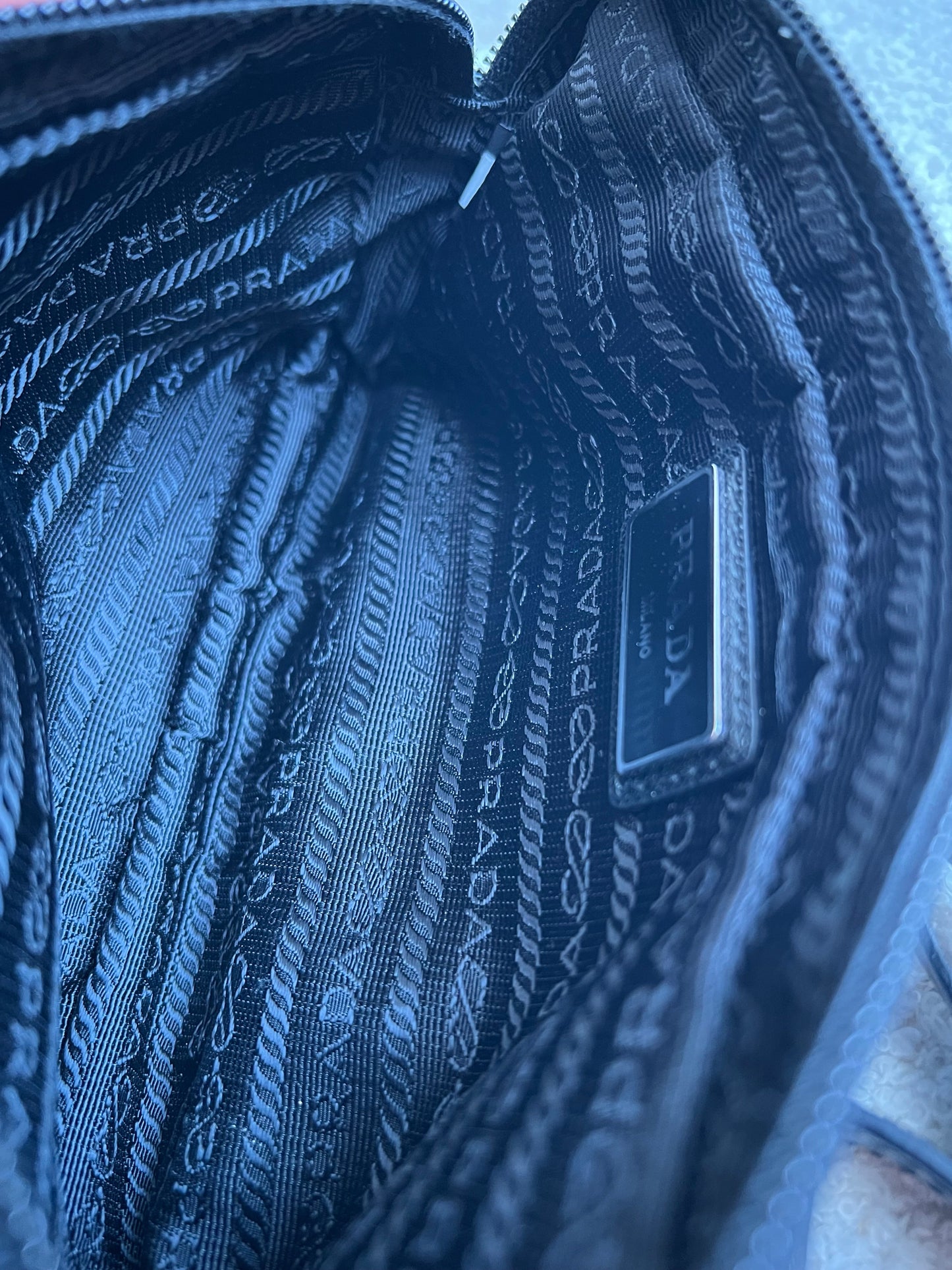 Prada Black Nylon Mini Belt Bag