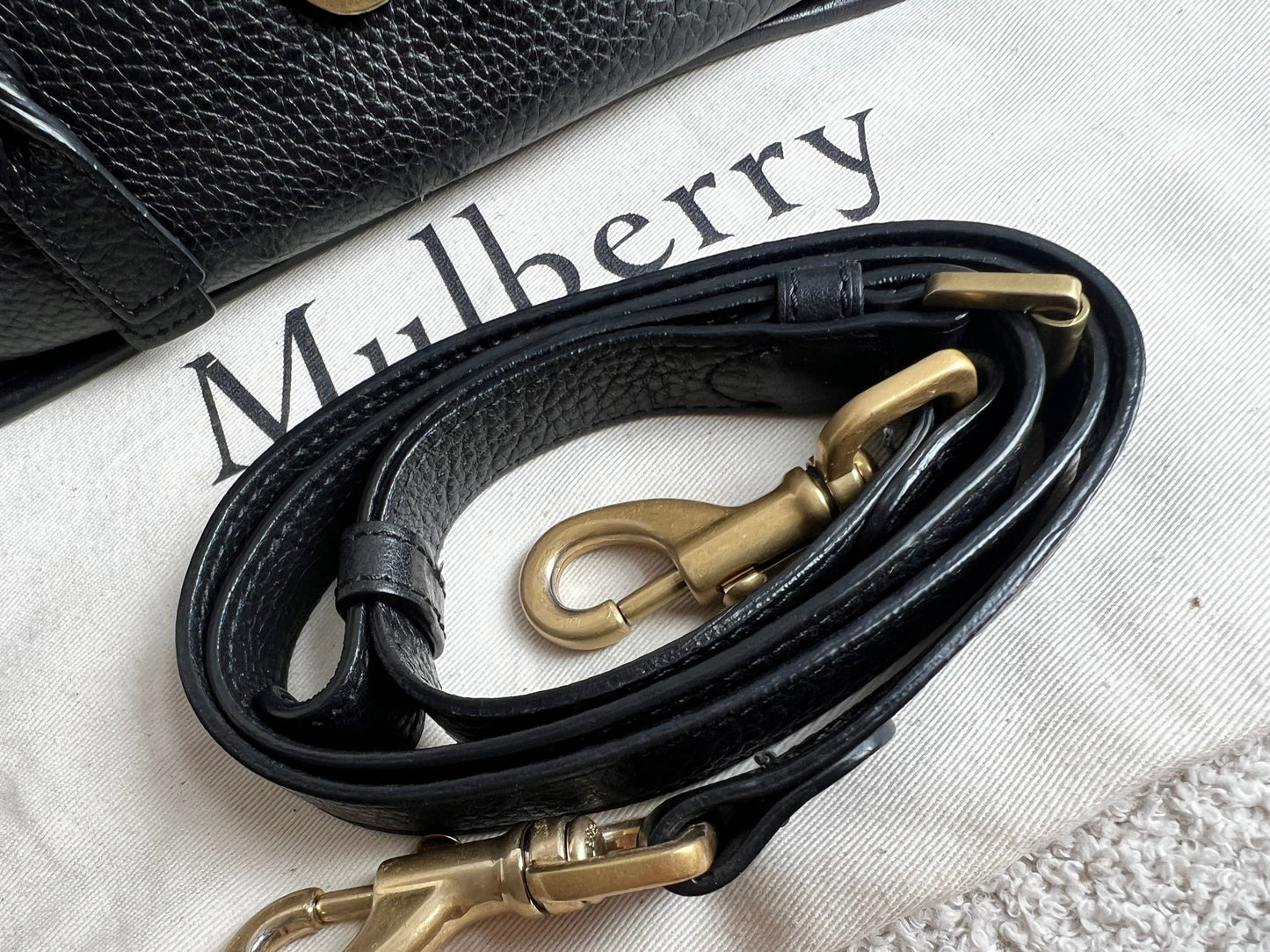 Mulberry Black Small Somerset Satchel