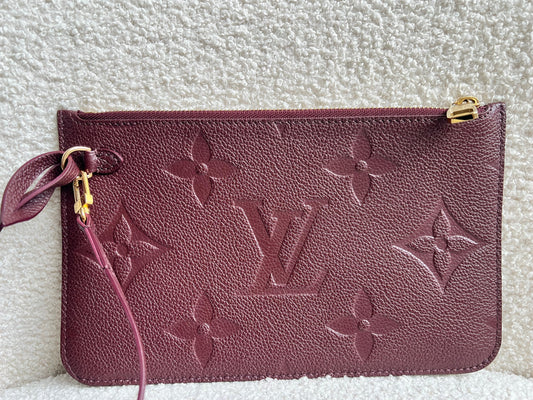 Louis Vuitton Pouch (from Neverfull) Wine Empreinte