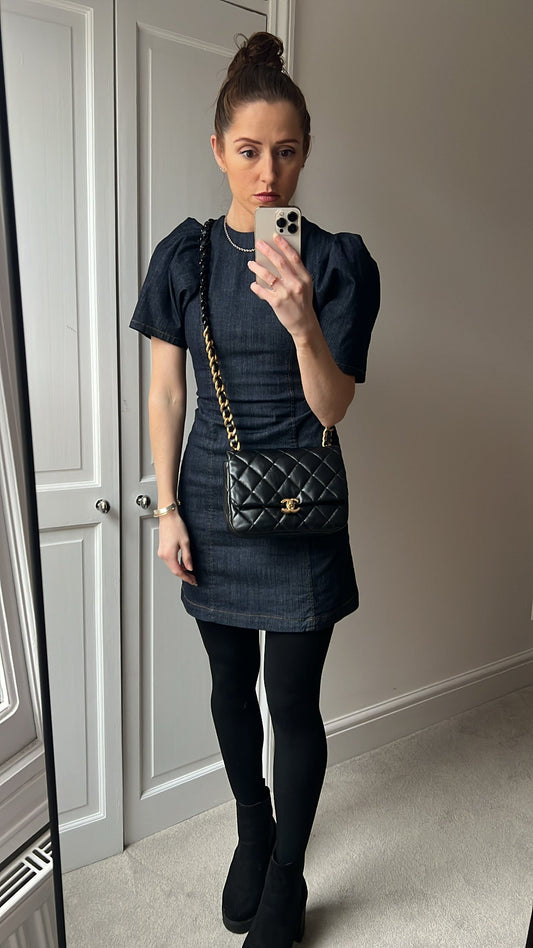 Chanel Candy Chain Mini Flap in Black Lambskin