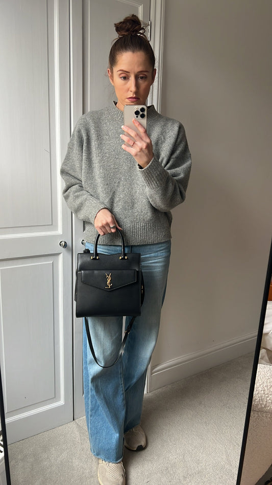 Yves Saint Laurent (YSL) Small Black Uptown Tote Shoulder Bag (RRP £1650)