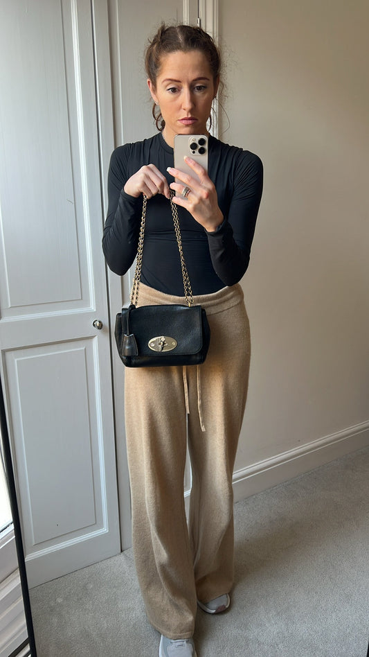 Mulberry Black Regular Lily with Gold Hardware (RRP £995)