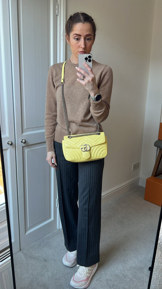 Gucci GG Yellow Marmont Small Shoulder Bag (RRP £2070)