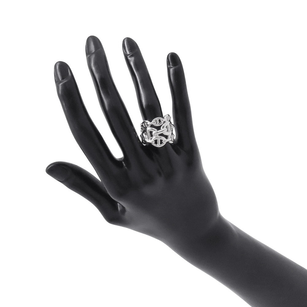 HERMES Chaine d'Ancre Anchene Ring Size GM/51 SV925