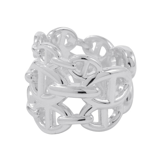 HERMES Chaine d'Ancre Anchene Ring Size GM/52 SV925